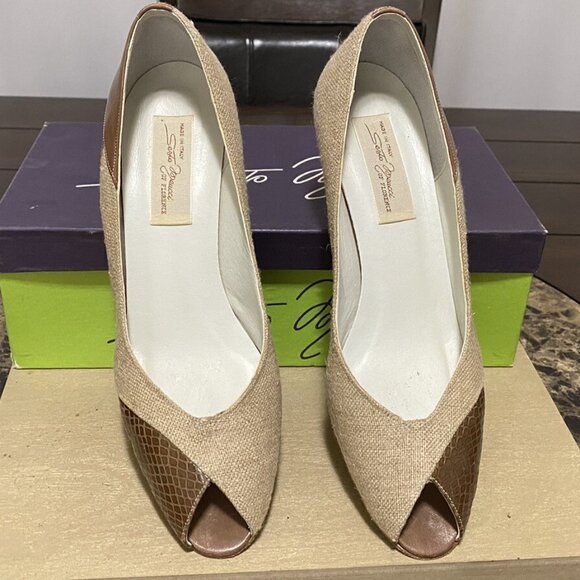 VTG Sesto Meucci Of Florence Women’s Pumps Kitten Heel Shoes - Picture 12 of 16